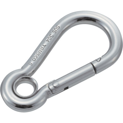 トラスコ中山 TRUSCO ステンレススナップフック A型 線径Φ8×開口11mm (1個入)(ご注文単位1袋)【直送品】