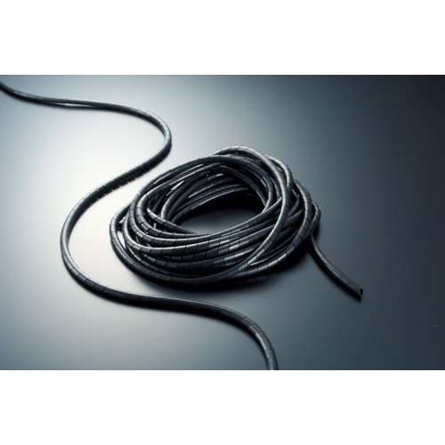 トラスコ中山 TRUSCO スパイラルチューブ 10m 結束径Φ7.5~30.0 黒(ご注文単位1巻)【直送品】
