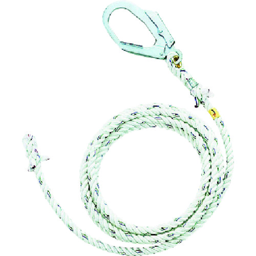 トラスコ中山 タイタン 垂直親綱 大型フック付 10M(ご注文単位1本)【直送品】
