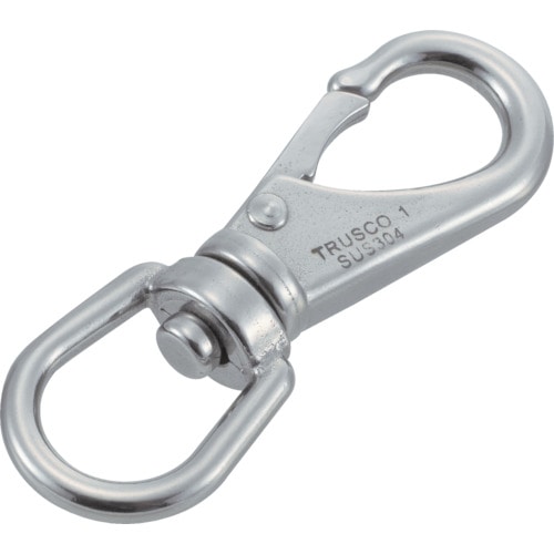 トラスコ中山 TRUSCO スイベルスナップ ステンレス製 線径Φ4×開口5mm (2個入)(ご注文単位1袋)【直送品】