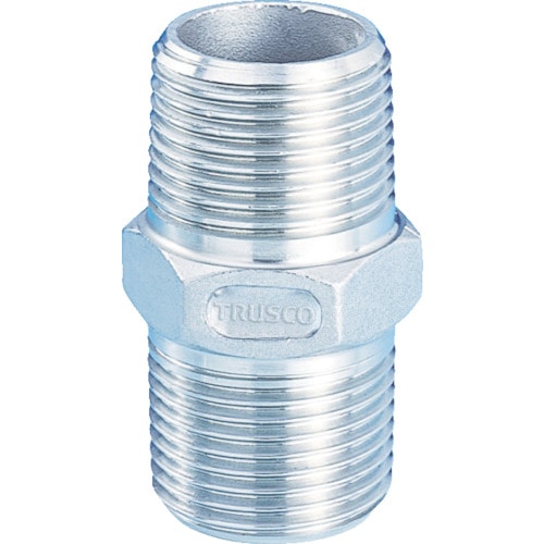 トラスコ中山 TRUSCO ねじ込み管継手 SUS 六角ニップル 8A(ご注文単位1個)【直送品】