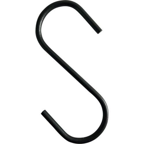 トラスコ中山 TRUSCO まとめ買い Sフック スチール製 100mm 黒 10個（ご注文単位1組）【直送品】
