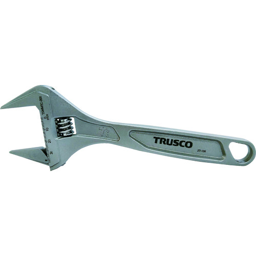 トラスコ中山 TRUSCO 超ワイドチタン合金製モンキーレンチ 200mm 38mm(ご注文単位1個)【直送品】