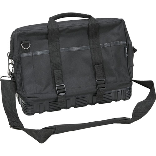 トラスコ中山 TRUSCO ツールバッグ 390X210X300 22ポケット ブラック色(ご注文単位1個)【直送品】