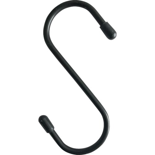 トラスコ中山 TRUSCO スチールSフック 300mm 黒(ご注文単位1個)【直送品】