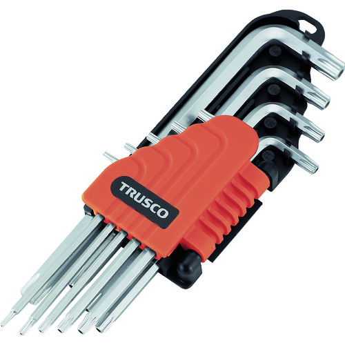 トラスコ中山 TRUSCO ヘックスローブレンチセット 9本組(ご注文単位1セット)【直送品】