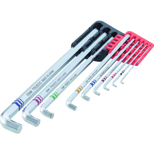 トラスコ中山 TRUSCO トーション六角棒レンチ 9本組(ご注文単位1セット)【直送品】