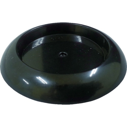 トラスコ中山 TRUSCO キャスタ-用受け皿 ゴム付 79mm 黒(ご注文単位1個)【直送品】
