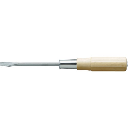 トラスコ中山 TRUSCO 木柄貫通ドライバー 刃先-7 125mm（ご注文単位1本）【直送品】