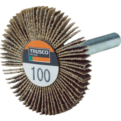 トラスコ中山 TRUSCO 薄型フラップホイール 40X5X6 #100 5個入(ご注文単位 1箱)【直送品】