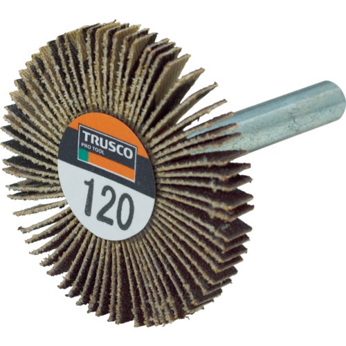 トラスコ中山 TRUSCO 薄型フラップホイール 40X5X6 #120 5個入(ご注文単位 1箱)【直送品】