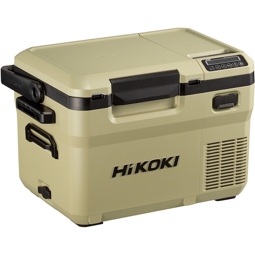 トラスコ中山 HiKOKI 18V-14.4V コードレス冷温庫コンパクトサイズ10.5L サンドベージュ マルチボルトセット品(ご注文単位 1台)【直送品】