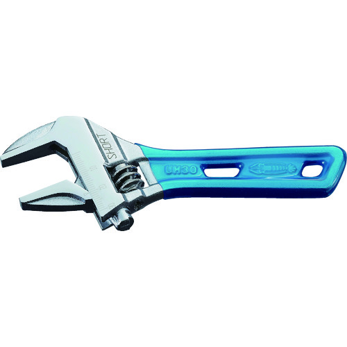 トラスコ中山 エビ ポケットモンキーレンチ ブルー 140mm(ご注文単位 1個)【直送品】
