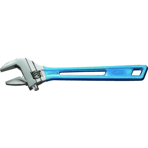 トラスコ中山 エビ ハイブリッドモンキーレンチ スケルトン ブルー 245mm（ご注文単位 1個）【直送品】