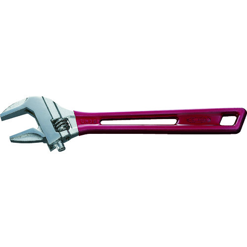 トラスコ中山 エビ ハイブリッドモンキーレンチ スケルトン レッド 245mm（ご注文単位 1個）【直送品】
