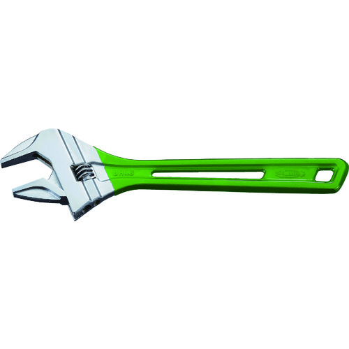 トラスコ中山 エビ ハイブリッドモンキーレンチ スケルトン グリーン 300mm(ご注文単位 1個)【直送品】