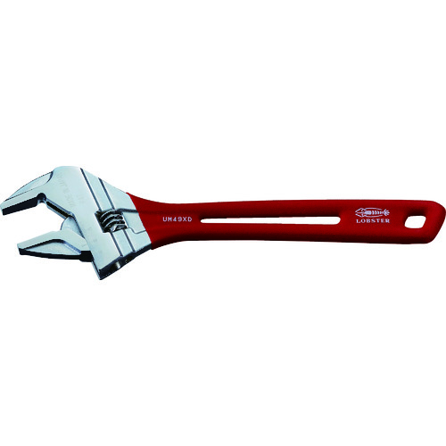 トラスコ中山 エビ ハイブリッドモンキーレンチX グリップ 300mm(ご注文単位 1個)【直送品】