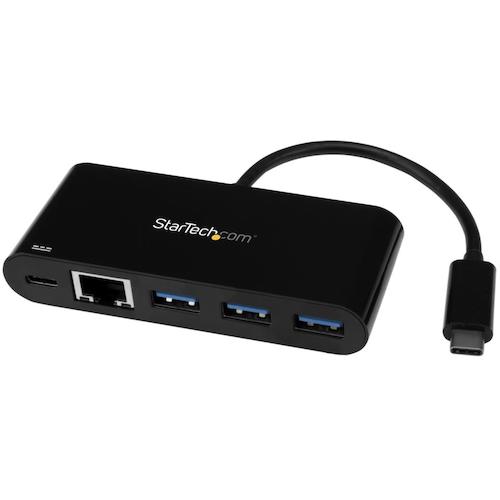 トラスコ中山 スターテック LANアダプター/USB-C/1x RJ45/10/100/1000 Mbps/3xUSB-A/PD（ご注文単位 1箱）【直送品】