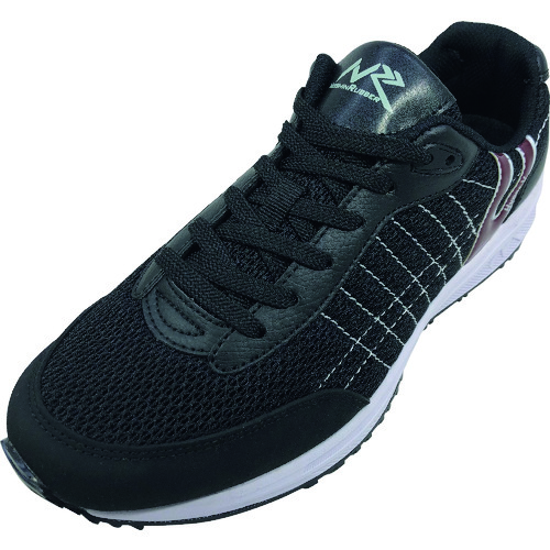 トラスコ中山 日進 HyperV #005 ブラック 24.0cm(ご注文単位 1足)【直送品】