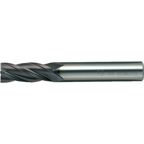 トラスコ中山 三菱K 4枚刃バイオレット ハイススクエアエンドミルミディアム刃長(M)25mm（ご注文単位 1本）【直送品】