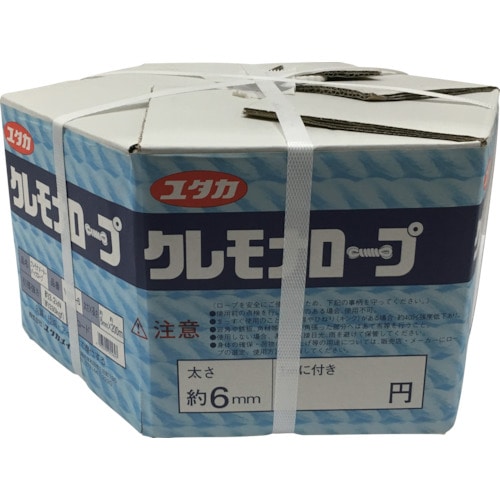 トラスコ中山 ユタカメイク ビニロンメーターパックロープ 6mm×200m(ご注文単位 1巻)【直送品】