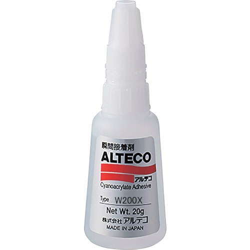 トラスコ中山 アルテコ 工業用 瞬間接着剤 W200X 20g (木材/多孔質材用・速硬化)（ご注文単位 1本）【直送品】