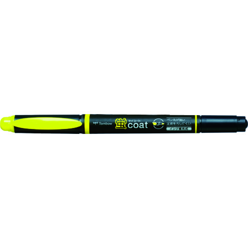 トラスコ中山 Tombow 蛍光マーカー蛍COAT 黄(ご注文単位 1本)【直送品】