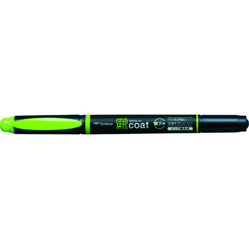 トラスコ中山 Tombow 蛍光マーカー蛍COAT 黄緑(ご注文単位 1本)【直送品】