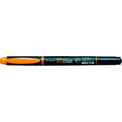 トラスコ中山 Tombow 蛍光マーカー蛍COAT 橙(ご注文単位 1本)【直送品】