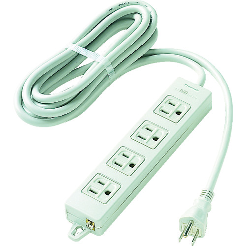 トラスコ中山 Panasonic OAタップ 接地15A形 4コ口 1mコード付(ご注文単位 1個)【直送品】