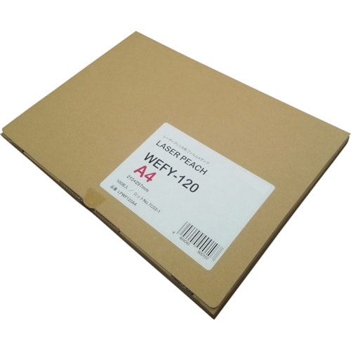 トラスコ中山 大王製紙 レーザーピーチリサイクル WEFY-120 A4(100枚入)(ご注文単位 1箱)【直送品】