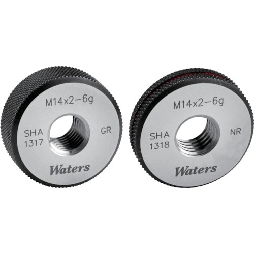 トラスコ中山 WATERS メートルねじ用リングゲージ(ISO=新JIS) 250-0219(ご注文単位 1セット)【直送品】
