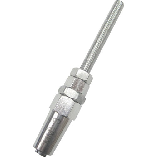トラスコ中山 水本 ジョイント ステンレス ロックターミナルボルト 適合ワイヤ径3mm(ご注文単位 1個)【直送品】