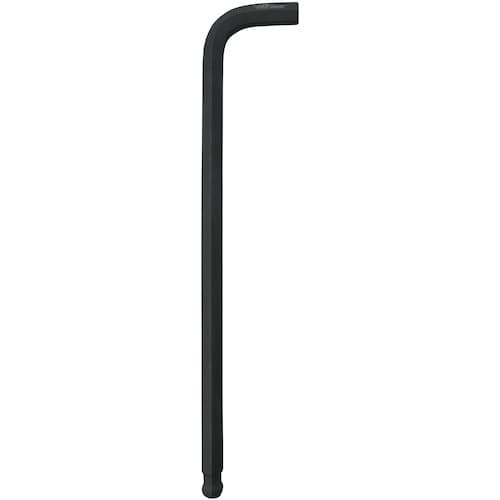 トラスコ中山 ワイズ ブラックボールポイント六角棒レンチ ロング 10mm(ご注文単位 1本)【直送品】