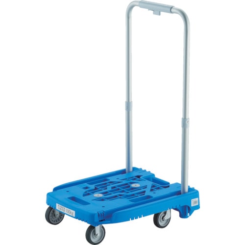 トラスコ中山 TRUSCO 樹脂台車 カルティオミニ weego ブルー(ご注文単位 1台)【直送品】