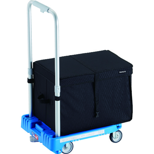トラスコ中山 TRUSCO 樹脂台車 カルティオミニ weego 省音車輪 ブルー ストッパー付 THブレーキ付(ご注文単位 1台)【直送品】
