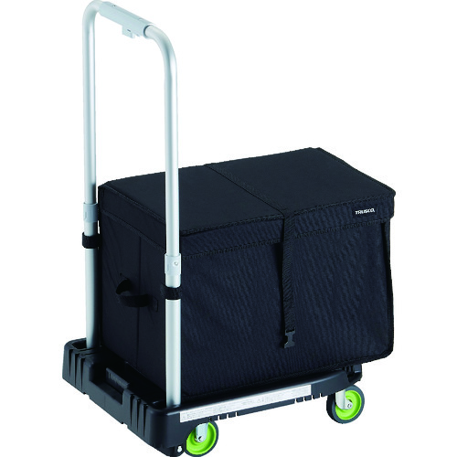 トラスコ中山 TRUSCO 樹脂台車 カルティオミニ weego 省音車輪 ブラック THB付(ご注文単位 1台)【直送品】