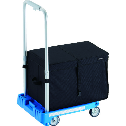 トラスコ中山 TRUSCO 樹脂台車 カルティオミニ weego 省音車輪 ブルー THB付(ご注文単位 1台)【直送品】