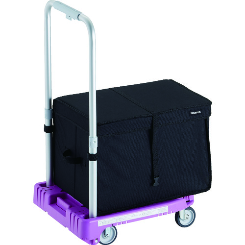 トラスコ中山 TRUSCO 樹脂台車 カルティオミニ weego 省音車輪 ラベンダー THB付(ご注文単位 1台)【直送品】