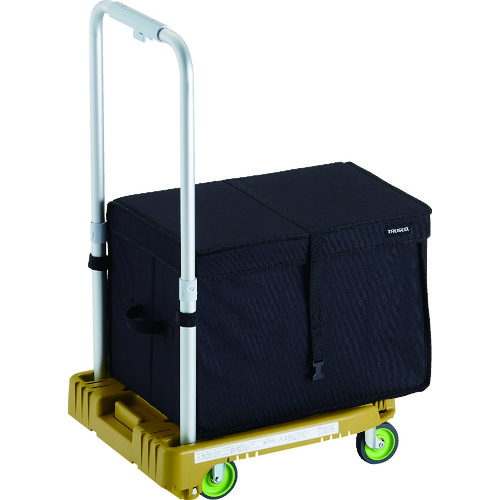 トラスコ中山 TRUSCO 樹脂台車 カルティオミニ weego 省音車輪 オリーブ THB付(ご注文単位 1台)【直送品】