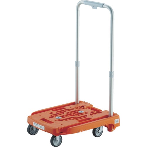 トラスコ中山 TRUSCO 樹脂台車 カルティオミニ weego オレンジ(ご注文単位 1台)【直送品】