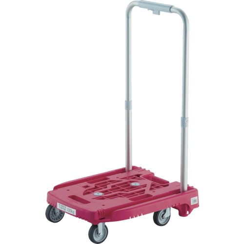 トラスコ中山 TRUSCO 樹脂台車 カルティオミニ weego ピンク(ご注文単位 1台)【直送品】