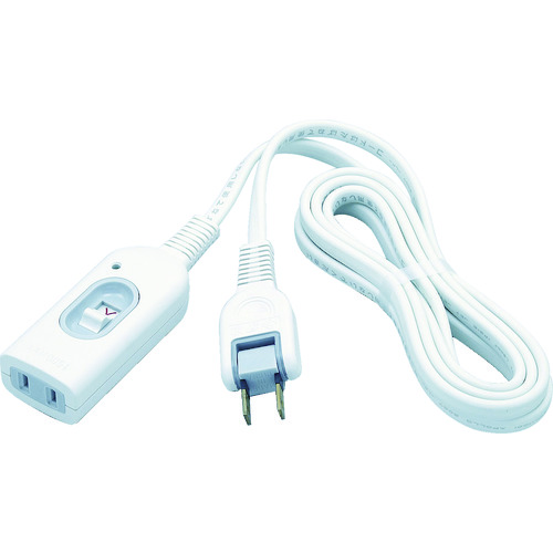 トラスコ中山 ELPA スイッチ付延長コード 2M(ご注文単位 1本)【直送品】