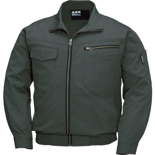 トラスコ中山 ジーベック 空調服 綿薄手現場服ヘリンボン空調服XE98002-62-4L(ご注文単位 1着)【直送品】