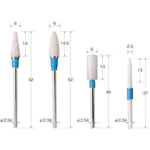 トラスコ中山 リューター ジルコバー セット(粗)(ご注文単位 1袋)【直送品】
