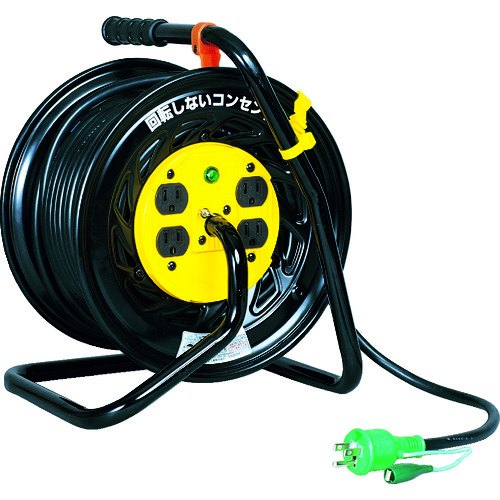 トラスコ中山 日動 電工ドラム マジックリール アース付 30m(ご注文単位 1台)【直送品】