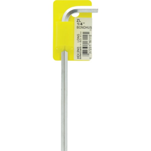 トラスコ中山 ボンダス 六角L-レンチ ロング 1/4インチ(ご注文単位 1本)【直送品】