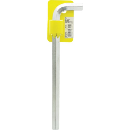トラスコ中山 ボンダス 六角L-レンチ ロング 9/16インチ(ご注文単位 1本)【直送品】