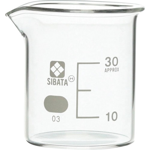 トラスコ中山 SIBATA ビーカー 30mL 217-8242 (ご注文単位1個) 【直送品】