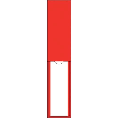 トラスコ中山 緑十字 責任者氏名標識 赤無地タイプ 名121 150×30mm 名札差込式 エンビ 814-8560 (ご注文単位1枚) 【直送品】